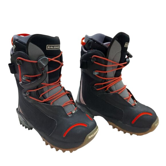 Salomon Malamut Snowboard Boots Adults Unisex 9.5 Black Customfit Pro Insulated - Picture 1 of 12